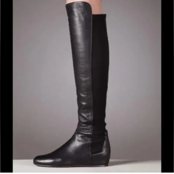 STUART WEITSMAN‎ Mainline Hidden Wedge Over The Knee Leather Boots 8.5 - Picture 12 of 12